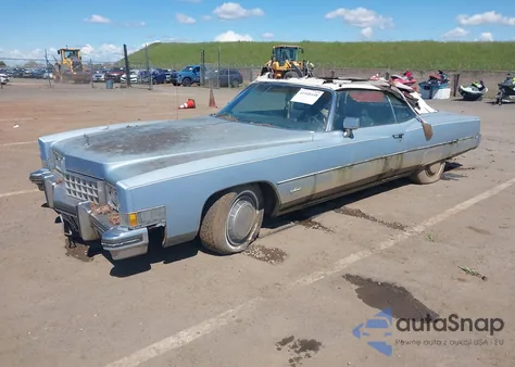 1973 Cadillac Eldorado z USA, uszkodzony, nr VIN 6L67S3Q430867